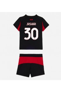 AC Milan Ardon Jashari #30 Jalkapallovaatteet Lasten Kotipeliasu 2025-26 Lyhythihainen (+ Lyhyet housut)